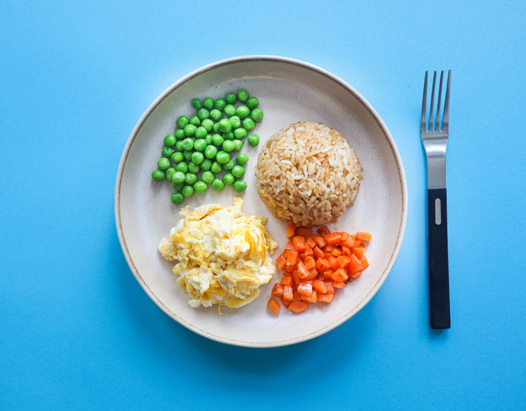 Stekt ris med ägg